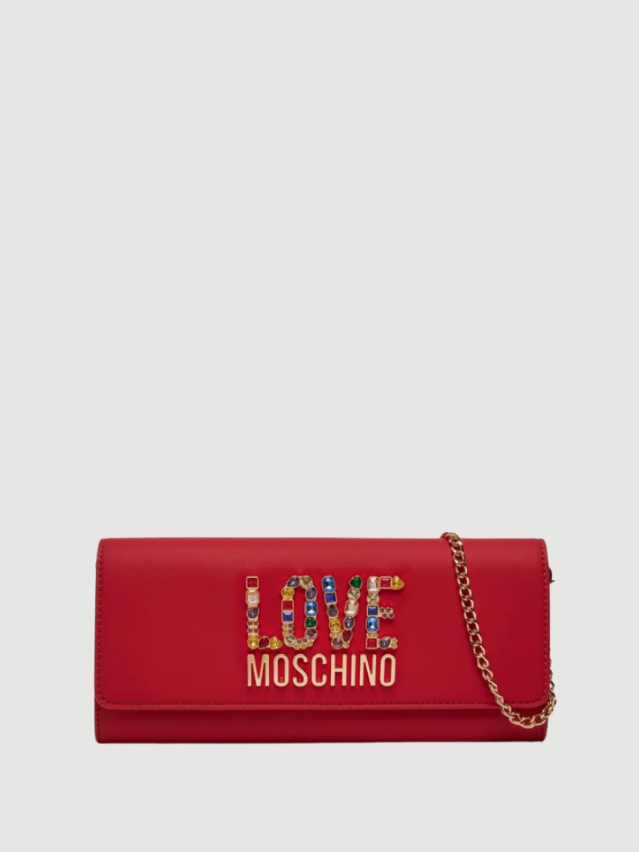 Clutch Red Love Moschino