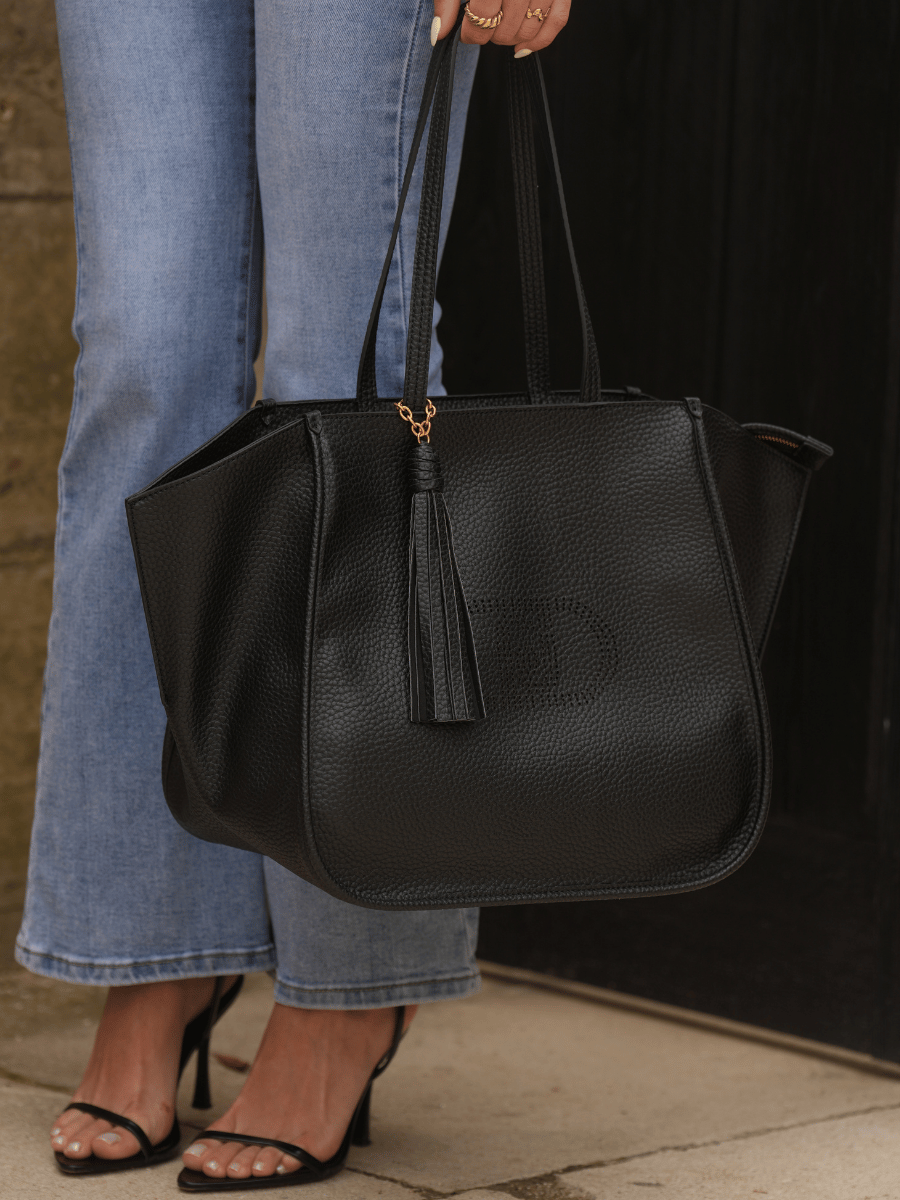 black tote bag LIUJO