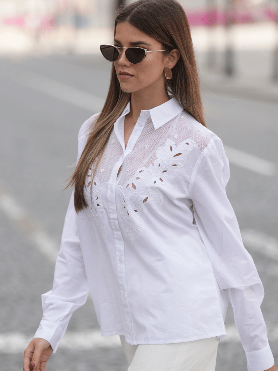 Camisa Bordada Fracomina
