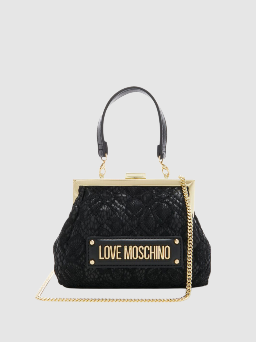 Clutch renda Love Moschino