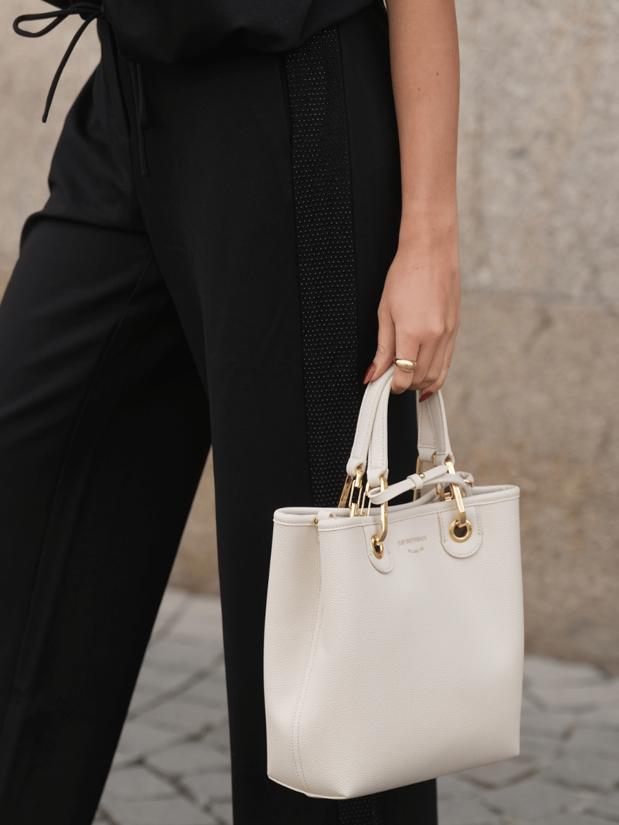 Calças com de micro tachas Emporio Armani