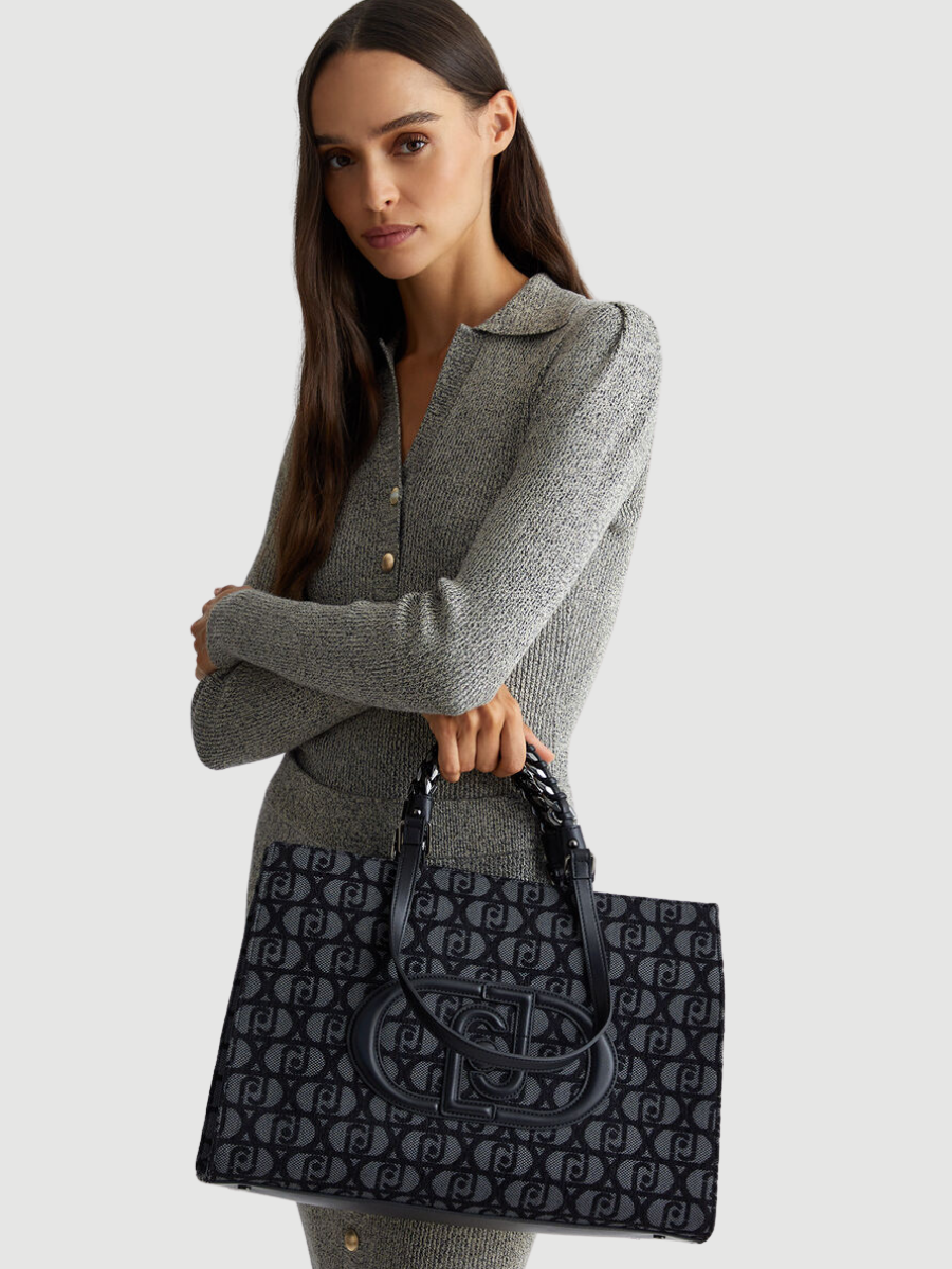 Jacquard shopping bag