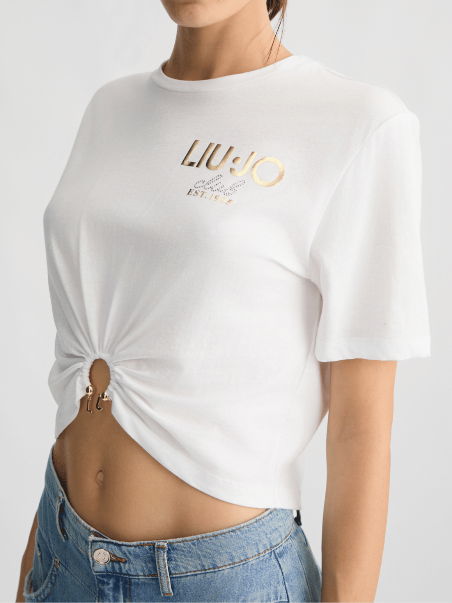 T-shirt com aplique LIUJO