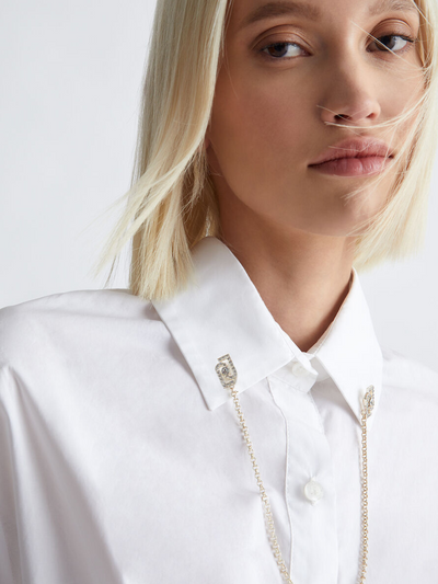 White shirt with knot LIUJO