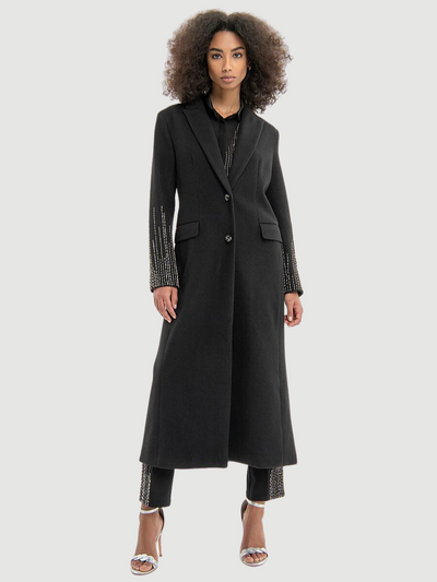 Long coat regular fit single breasted