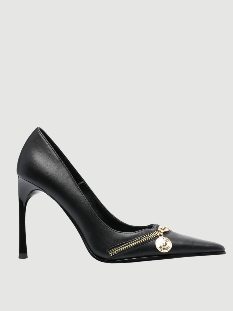 95mm logo-plaque pointed-toe pumps Versace jeans