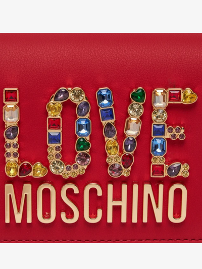 Clutch Red Love Moschino