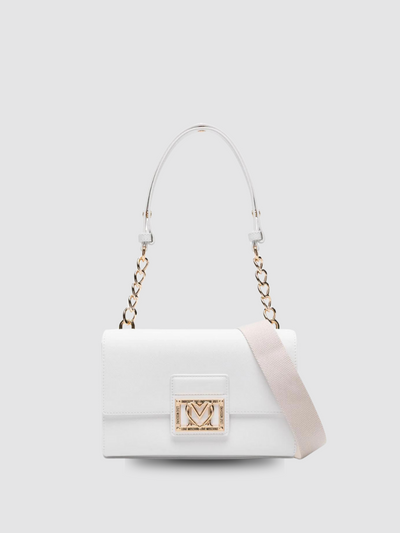 CASUAL CHIC SHOULDER BAG WITH METAL LOGO