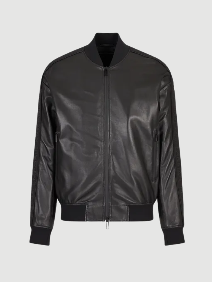 Bomber em pele Emporio Armani