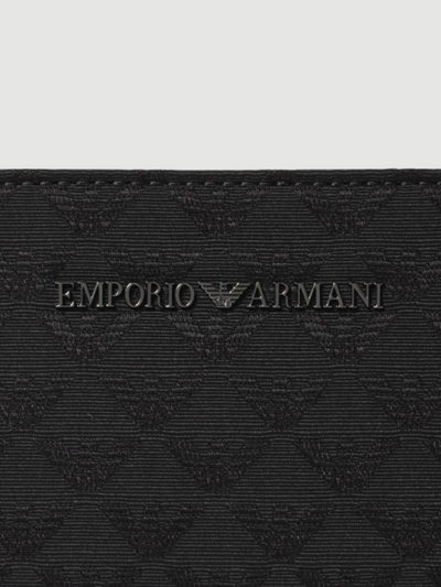 Flat nylon shoulder bag with monogrammed eagle Emporio armani - Rosamala