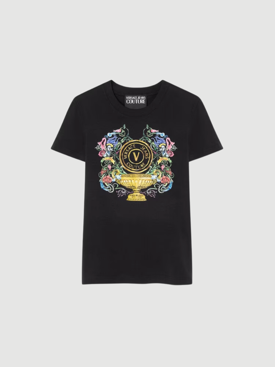 T-shirt V-emblem garden